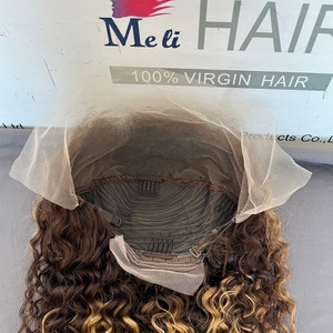 วิกผมบ๊อบสีไฮไลท์แบบเต็มศีรษะ ทำจากผมแท้ - Product Image 5