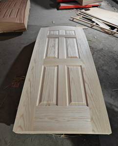 Diseño moderno Roble/Haya/Okoume/Sepele Frente MDF Piel de puerta Madera contrachapada Apertura plegable para decoración de interiores para apartamentos - Product Image 4