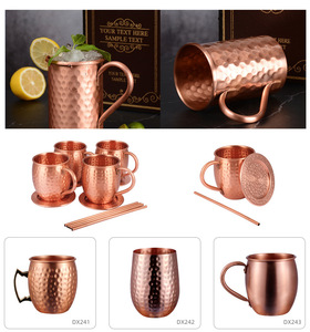 Energinox Vente en gros de mugs à Moscow Mule martelés faits à la main pour <span class=keywords><strong>cocktails</strong></span> - Product Image 4