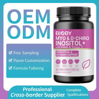 Capsules de Myo & D-Chiro Inositol avec Folate et Vitamine D - Marque privée Bioby OEM - 120 unités |   Complément alimentaire pour le bien-être