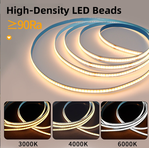 Flexible COB LED Strip <b>Light</b> 12V 24V Low Voltage Self‑adhesive Flicker‑Free High CRI Linear <b>Light</b> for Ceiling Cabinet Background - Product Image 2