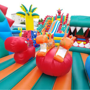 Ciudad inflable de dinosaurios, parque inflable gigante, parque temático al aire libre, parque de atracciones, castillo inflable grande - Product Image 5