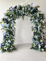 F133 Arche de fleurs d'hortensia en soie personnalisée de haute qualité, boules décoratives, chemin de table, guirlande pour décorations de mariage intérieures/extérieures sur mesure