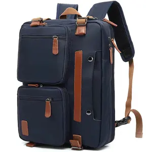 Multi-function OEM 3 In 1 Luxury Computer Travel Large Capacity Durable Polyester Convertible Men Business Laptop Bag Backpack
