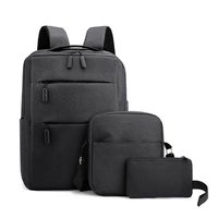 Sac à dos d'école imperméable à grande capacité, très vendu, logo personnalisé, sac à dos pour ordinateur portable professionnel, sacs d'étudiant, ensemble de trois pièces