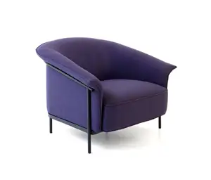 Modern Nordic design living room chair velvet fabric upholstery back leisure armchair for home hotel