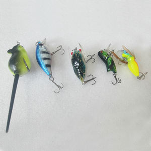 Luya Long Throw Agua dulce Bionic Insecto Cebo de pesca Cebo suave Stream Mino Kit de señuelo de plástico para pesca de fondo bajo en el lago - Product Image 1
