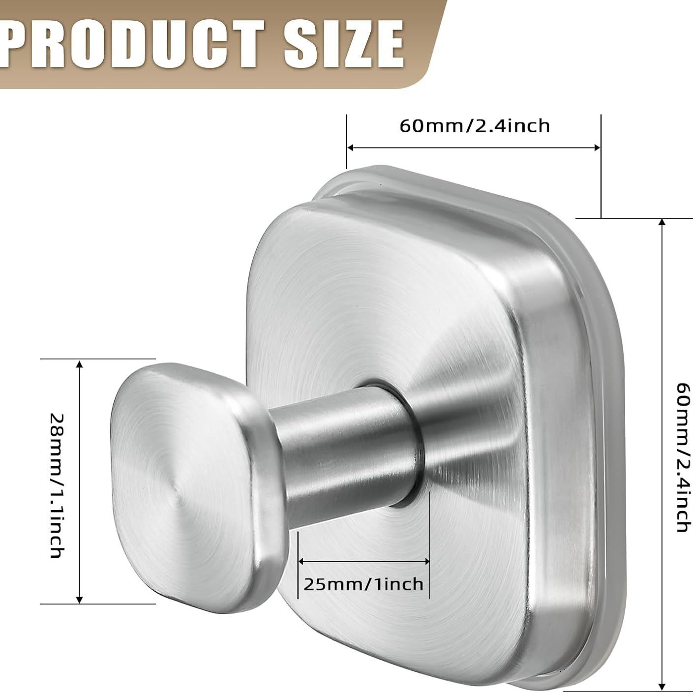 Champignon à ventouse carré comme le tréfilage argent