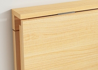 Support de table de livre d'ordinateur suspendu mural réglable pliable en bois massif pour la cuisine