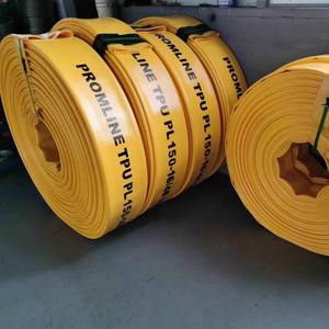 3.3MPa çalışma basıncı ve 10.0MPa patlama basıncı 200m uzunluk sarı sağlam 6 inç TPU yağ transferi Layflat hortum - Product Image 2