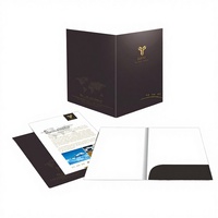 Tarjeta de Felicitación de Papel Artístico con Impresión Digital Personalizada y Logotipo Personalizado para Presentación de Documentos de Oficina