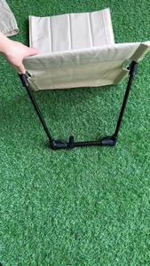 Wholesale Single Outdoor Garden Park Chair with Backrest <b>Cushion</b> Foldable Camping Picnic Folding Beach Lazy Chairs - Product Image 3