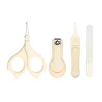 4pcs Ensemble de soins des ongles pour bébé ou nouveau-né Manucure Pédicure avec coupe-ongles sûr pour la coupe des ongles du nourrisson