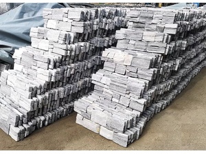 Cuarzo gris apilado <span class=keywords><strong>fachada</strong></span> <span class=keywords><strong>Exterior</strong></span> de la pared de <span class=keywords><strong>piedra</strong></span> - Product Image 5