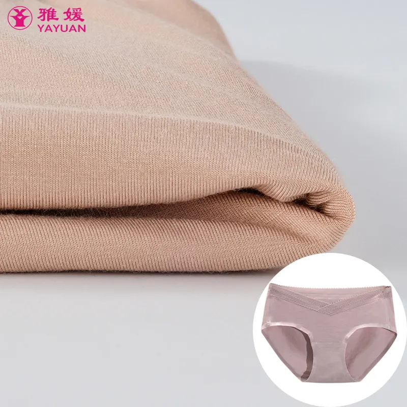 China Professionele Kunstmatige Katoen 91% Rayon 9% Spandex Nachtkleding Ondergoed Slipje Gebreide Stof Rayon Spandex Stof
