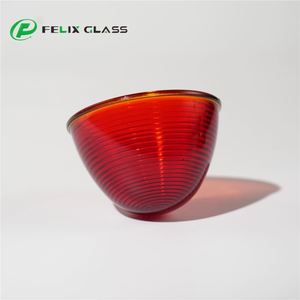 Couverture de lampe en verre en forme de dôme, personnalisée, de couleur industrielle, écologique, anti-explosion, pour les éclairages extérieurs des pistes d'aéroport - Product Image 2