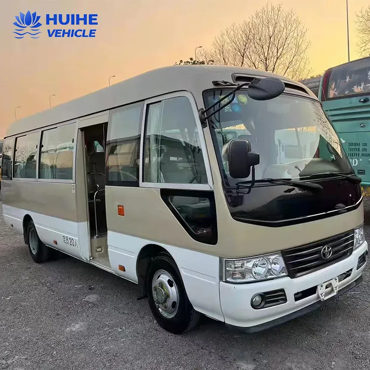 Used city bus coaster bus with 20 seats passenger bus coach with diesel engine made in 2017 2018