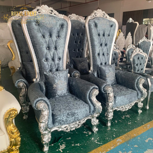Chaise <span class=keywords><strong>de</strong></span> canapé <span class=keywords><strong>de</strong></span> mariage <span class=keywords><strong>de</strong></span> trône d'argent antique <span class=keywords><strong>de</strong></span> luxe Offre Spéciale chaise nuptiale royale <span class=keywords><strong>de</strong></span> roi pour <span class=keywords><strong>la</strong></span> réception d'événement pour des hôtels - Product Image 2