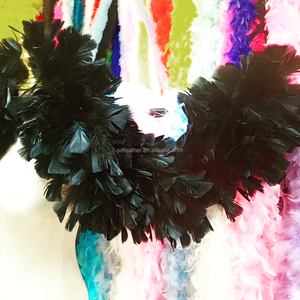 Sendy SD-1250 Guirnalda de Plumas de Pavo Teñidas de 2 Metros, Bufanda Esponjosa de Plumas, Chal de Plumas, Color Personalizado, Navidad, Carnaval - Product Image 2