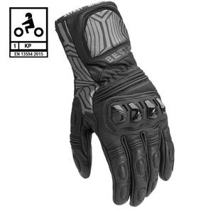 Befast SENTUL CE Guantes de cuero de carreras de motos negros XL - Product Image 1