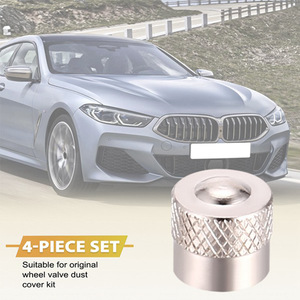 ฝาครอบวาล์วยางโลหะทองแดง 4 ชิ้นสีเงินสำหรับรถยนต์ BMW OEM 36121120779 - Product Image 3
