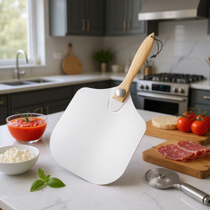 Bakery Tools <strong>Pizza</strong> Tools <strong>Pizza</strong> Sever Shovel Aluminum <strong>Pizza</strong> Turning <strong>Peel</strong> With Foldable Handle - Product Image 1