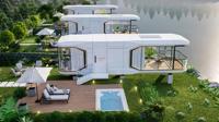 Maison-capsule mobile - Villa en acier imperméable, appartement pour utilisation en parc