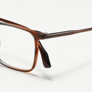 Monturas de gafas rectangulares de borde completo, color sólido, resina ligera para adultos, unisex, uso diario, corrección de la visión - Product Image 3