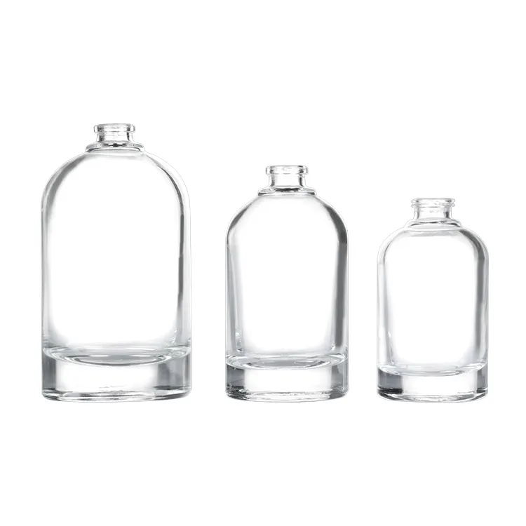 30ml 50ml Free Sample Empty Luxury Round Shoulder Cylinder Spray Parfum Bottles Perfume Pump Glass Bottle