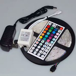 Hot bán 24 key 44 Key 5M 12V <span class=keywords><strong>RGB</strong></span> <span class=keywords><strong>LED</strong></span> Strip ánh sáng TV nền IP65 Rating điều khiển từ xa linh hoạt SMD 5050 nhà thông minh ánh sáng - Product Image 2