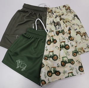 Shorts de rugby unisexes sublimés grande taille en polyester et coton avec cordon élastique, respirants, séchage rapide, poches zippées pour hommes et femmes - Product Image 3