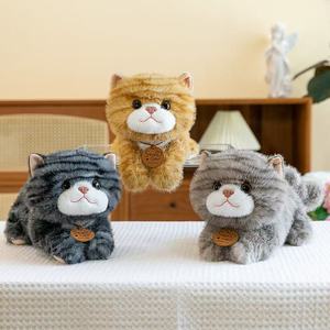All'ingrosso realistico Tabby Multi colore gatto peluche gattino giocattolo peluche bambole di animali di pezza - Product Image 3