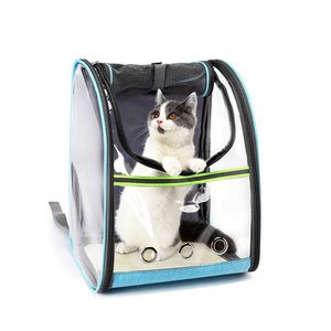 BSCI Factory Hot selling dog supplies pet <b>backpack</b> PVC space capsule <b>cat</b> bag transparent breathable out portable folding pet bag - Product Image 2