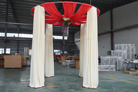 Kit de drapé de tuyau de mandap de mariage de rondeur personnalisé romantique pour les mariages/anniversaire