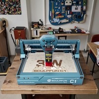 SCULPFUN C1 Nuevo Producto, Máquina de Grabado Láser Portátil, Mini Grabador Láser Manual para Madera y Plástico