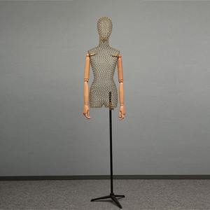 Présentoir de vitrine, vêtement pour femme à demi-corps avec bras, simple - Product Image 4