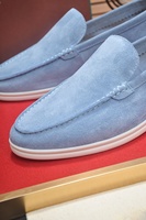 Mocassins polyvalents pour couple, chaussures de marche décontractées et sportives, tendance, dessus en cuir de cerf véritable, semelle intermédiaire en PU, semelle extérieure en PVC, personnalisables