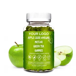 एप्पल साइडर स्लिम gummies Suppliers-प्राकृतिक एप्पल साइडर सिरका स्लिमिंग स्वास्थ्य और सौंदर्य के लिए Matcha हरी चाय के साथ Gummies