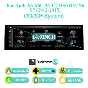 Lecteurs vidéo pour voiture Android 14, Carplay pour <span class=keywords><strong>AUDI</strong></span> A6 A6L A7 C7 RS6 <span class=keywords><strong>RS7</strong></span> S6 S7 2012-2018, écran multimédia 14,9 pouces, navigation GPS - Product Image 3