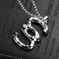 Collier grande croix 3d en métal personnalisé pour hommes