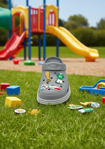 Zoccoli per Bambini con Spille Animate, Taglia 23, Colori Misti, Suola in EVA, Punta Rotonda, Scarpe Casual per Tutte le Stagioni - Product Image 2