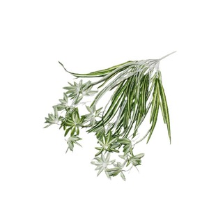 Planta Artificial de Araña Suave con 15 Flores y Borde Dorado, Decoración Colgante para Hogar y Bodas - Product Image 5
