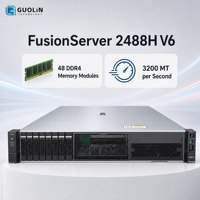 Serveur rackable FusionServer 2488H V6 personnalisable à quatre sockets pour le stockage de mémoire et la configuration OEM