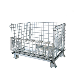 Mới đến Stackable lưới kim loại mạ kẽm xe nâng an toàn Lồng hộp Trung Quốc nhà máy xách tay Pet preform lưu trữ dây <span class=keywords><strong>container</strong></span> - Product Image 1