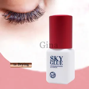 Neue Packung 5ml Korea Sky Marke falsche Wimpern kleber Himmel S Kleber Private Label 1s Trocknen Wimpern Wimpern kleber