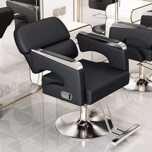 Sillón de Barbería y Salón de Belleza, Hidráulico, Reclinable, Giratorio y Ajustable para Corte de Cabello y Masajes - Product Image 1