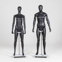 Mannequin robot de luxe Mannequin corps complet réglable Mannequin présentoir de vêtement articulations mobiles flexibles Mannequin athlétique factice