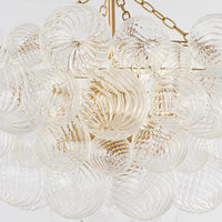 Vente chaude Nordique Boule De Verre Lampe Suspendue D'or Led Lustre Moderne De Luxe Salon Décoration Lustre En Verre Moderne