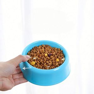 ชามอาหารสุนัขและแมวพลาสติกหลากสีสัน ป้องกันการหก - จานใส่น้ำสำหรับลูกสุนัขทรงกลม สำหรับการให้อาหารแบบไม่เลอะเทอะ - Product Image 4