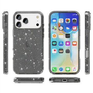 เคสใสวิบวับสำหรับ iPhone 16 Pro Max  พร้อมกลิตเตอร์  สำหรับ iPhone 15 Plus 14 Pro 13 Mini 12 11 XR 7 8 SE 4  แบบหรูหราสำหรับผู้หญิง - Product Image 5